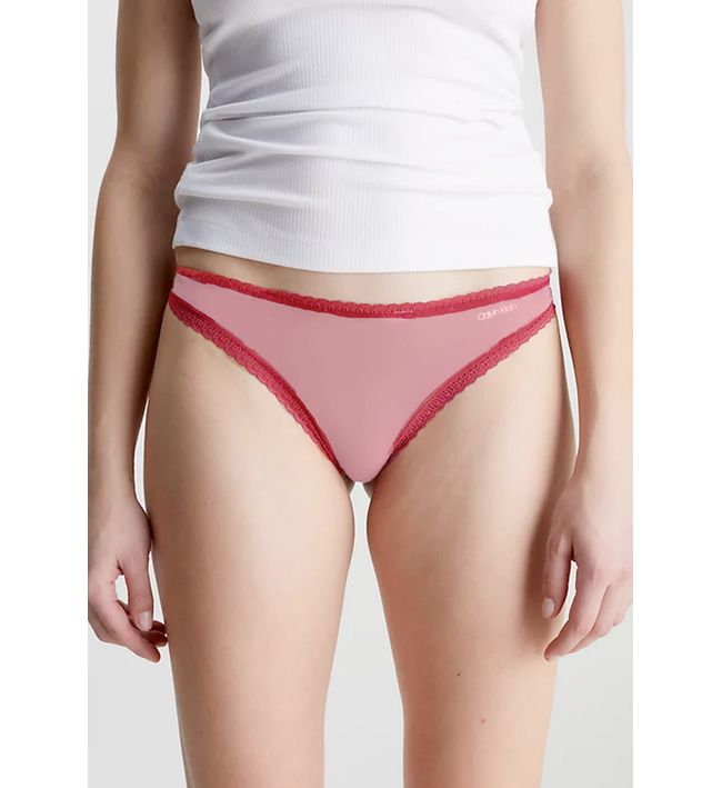 Tanga rosa de discount encaje