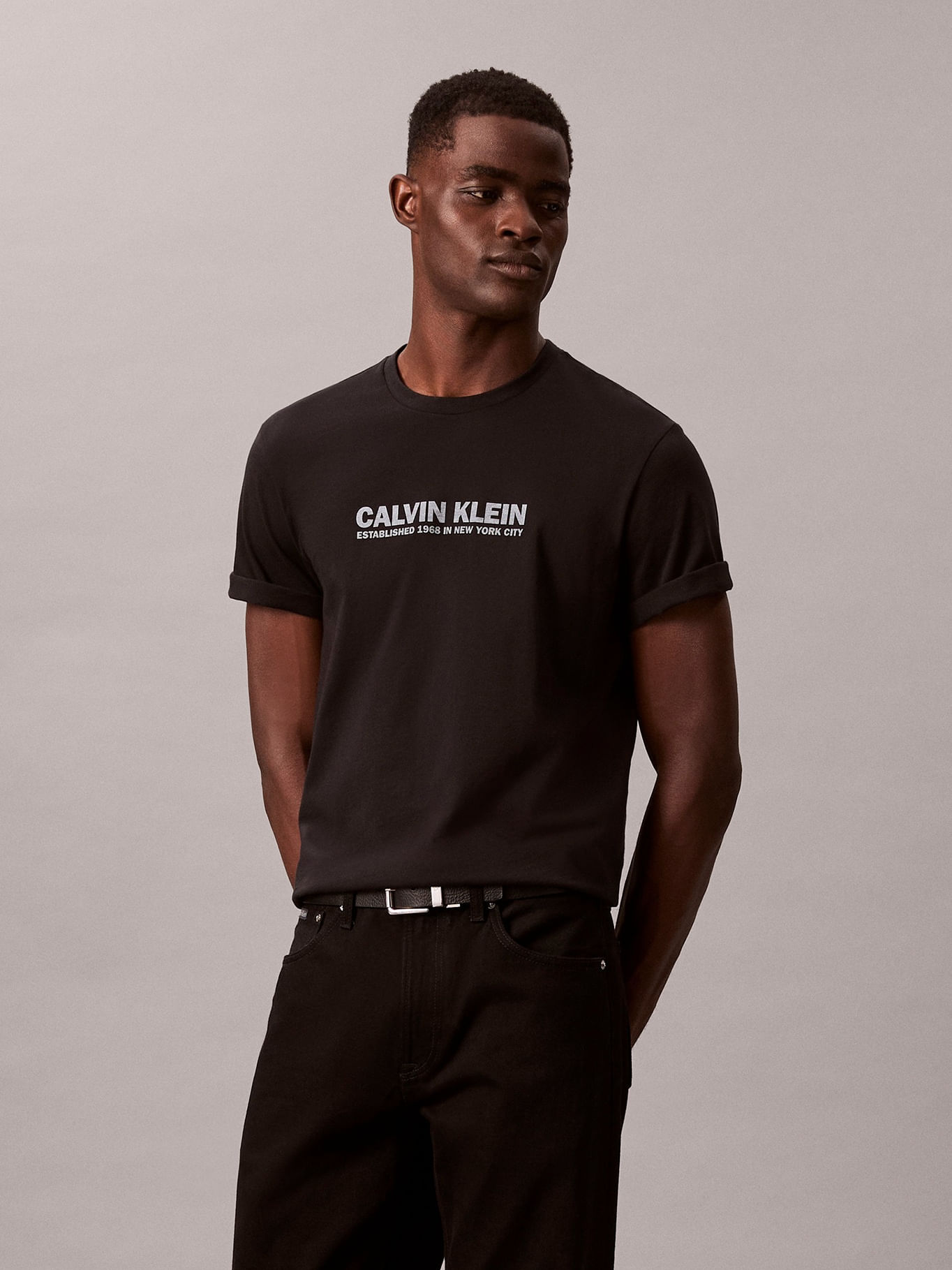 Remera con estampado de logo Regular Fit